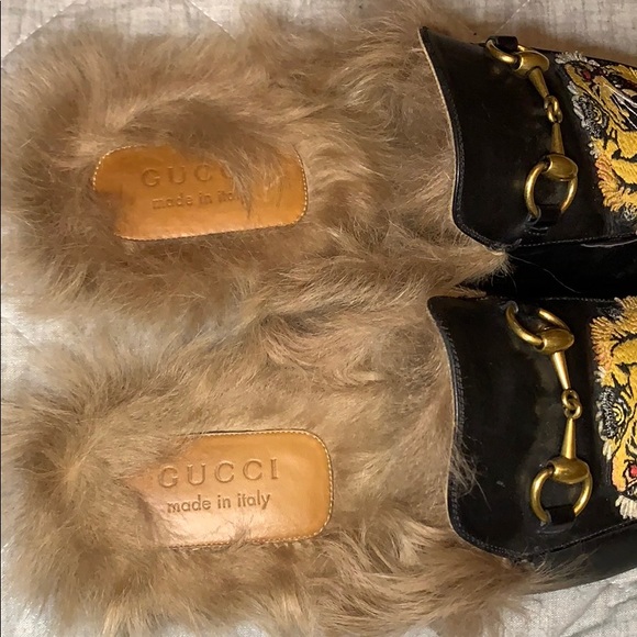 Princetown Gucci fur slides main image 4